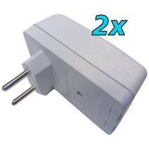 Kit 2 Caixa para Fonte Circuito Eletrônica Tomada 80x48x33mm com Pinos