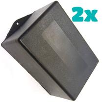 Kit 2 Caixa Plástica Gabinete Circuito Eletrônico Arduino Fonte 124x85x61 PI-112 Kit 2 Caixa Plástica Gabinete Circuito Eletrônico Arduino Fonte 124x85x61 PI-112