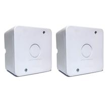 Kit 2 Caixa Plastica Organizadora Camera Cftv - Branca