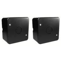 Kit 2 Caixa Plastica Organizadora Camera Cftv - Preto