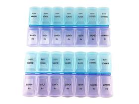 Kit 2 Caixa Porta Comprimidos Organizador Remédios 7 Dias Da Kit 2 Caixa Porta Comprimidos Organizador Remédios 7 Dias Da