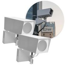 Kit 2 Caixa Protetora Grade Antivandalismo Câmeras Segurança