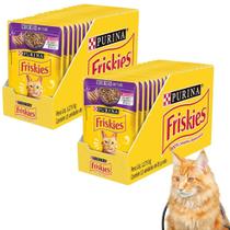 Kit 2 Caixa Ração Úmida Purina Friskies Para Gatos Felinos Adultos Sabor Cordeiro e NF Kit 2 Caixa Ração Úmida Purina Friskies Para Gatos Felinos Adultos Sabor Cordeiro e NF