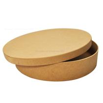 Kit 2 Caixa Redonda Tampa Sapato 37x12 Mdf Madeira