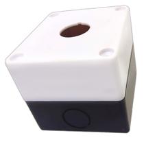 Kit 2 Caixa Vazia com 1 Furo para Botoeira Botão Led Interruptor de 22mm Sobrepor