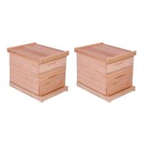 KIT 2 Caixas Abelha Padrão Langstroth Eucalipto(arame/ilhoses)