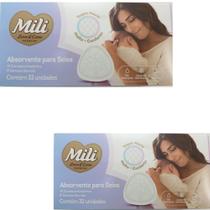 Kit 2 caixas Absorvente para seios Mili Love e care Kit 2 caixas Absorvente para seios Mili Love e care