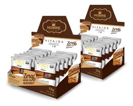 Kit 2 Caixas Alfajor Nobre Zero Açúcar Chocolate Meio Amargo