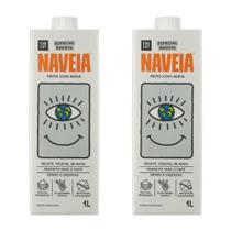 Kit 2 caixas bebida aveia naveia barista 1l textura cremosa e ideal para cafés