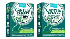 Kit 2 caixas Cartliv Multi Colágeno Tipo 2 + Hialurônico + Msm 60 cápsulas - Equaliv