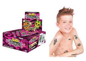 Kit 2 Caixas Chiclete Buzzy Tattoo Morango 200 unidades Kit 2 Caixas Chiclete Buzzy Tattoo Morango 200 unidades