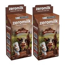 Kit 2 Caixas Chocolate Zeromilk Puro 40% 70g Tudo Zero Leite Kit 2 Caixas Chocolate Zeromilk Puro 40% 70g Tudo Zero Leite