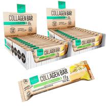 Kit 2 Caixas Collagen Bar Torta de Limão Barra Proteica 20un Barrinha Proteína e Colágeno