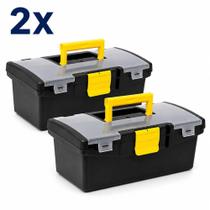 Kit 2 Caixas de Ferramentas 32cm com Alça e Trava Kit 2 Caixas de Ferramentas 32cm com Alça e Trava