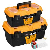 Kit 2 Caixas De Ferramentas Plástica Profissionais Airaj Pro Kit 2 Caixas De Ferramentas Plástica Profissionais Airaj Pro