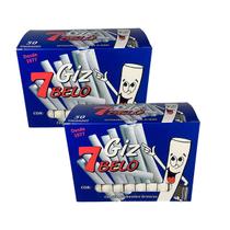 Kit 2 Caixas de Giz Lousa Escolar Branco Plástificado 100 Un