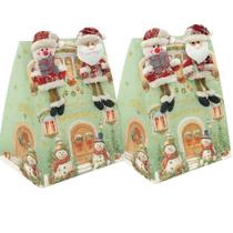 Kit 2 caixas de natal santa edwiges christmas dolls edição especial gourmet