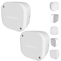 Kit 2 Caixas de Passagem Interna VBOX 1100 Intelbras Branca para Câmera de Segurança CFTV Kit 2 Caixas de Passagem Interna VBOX 1100 Intelbras Branca para Câmera de Segurança CFTV