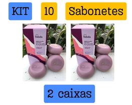 Kit 2 caixas de sabonete Ameixa e Flor de baunilha total 10 sabonetes - Refrescante