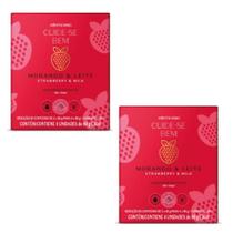 Kit 2 Caixas de Sabonete em Barra Cuide-se Bem Morango e Leite 4 Unidades Cada Oboticário Kit 2 Caixas de Sabonete em Barra Cuide-se Bem Morango e Leite 4 Unidades Cada Oboticário