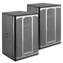 Kit 2 Caixas De Som Ativa E Passiva 12 Polegadas 200W 128dB Oneal KP1400 Para Igreja Bar Evento