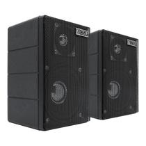 Kit 2 Caixas De Som Passivas 4 Polegadas 40w Preta Para Som Ambiente
