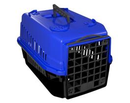 Kit 2 Caixas De Transporte N1 Cão Cachorro Gato Pequena Azul