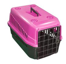Kit 2 Caixas De Transporte N3 Cães Cachorro Gato Media Rosas