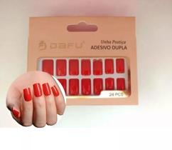 Kit 2 caixas de Unhas postiça realista adesivo dupla fixação moda fashion