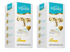 Kit 2 caixas Equaliv Ômega 3 180 Cápsulas