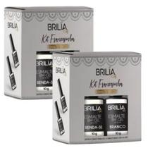Kit 2 Caixas Francesinha Esmalte Gel 2 Itens - Brilia Nails