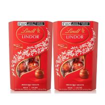 Kit 2 Caixas Lindt Lindor Ao Leite 337g Chocolate Suíço Importado 27 Un, Presente Premium
