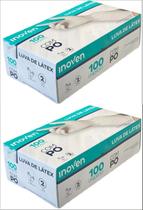Kit 2 Caixas Luva Látex com Pó Inoven