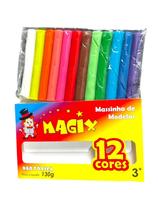 Kit 2 Caixas Massinha De Modelar 12 Cores Magix 130grs