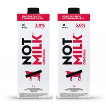 Kit 2 caixas not milk original leite vegetal 1l sabor suave e versátil
