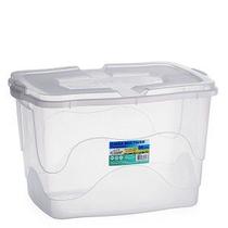 Kit 2 Caixas Organizadoras 34 Lts Transparente