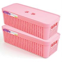 Kit 2 Caixas Organizadoras 3,6L com Tampa Invisível Plástico Resistente Multiuso Casa e Escritório Kit 2 Caixas Organizadoras 3,6L com Tampa Invisível Plástico Resistente Multiuso Casa e Escritório