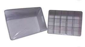 Kit 2 Caixas Organizadoras Com Tampa Varias Cores