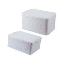 KIT 2 Caixas Organizadoras Dobráveis 3KAM 20L e 30L Branca