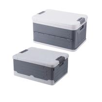 KIT 2 Caixas Organizadoras Dobráveis 3KAM 20L e 30L Cinza