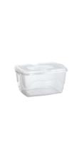 Kit 2 Caixas Organizadoras Transparente Multiuso com Trava 20 litros.