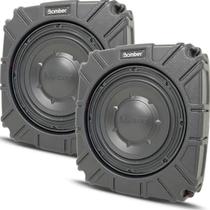 KIt 2 Caixas Passiva Slim Selada Subwoofer 8 200w RMS