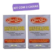 Kit 2 Caixas Restaura Tudo Resina Epóxi Cola Plástico 200G Kit 2 Caixas Restaura Tudo Resina Epóxi Cola Plástico 200G