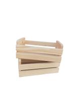 Kit 2 caixote cesta de pinus 24x17x9 cesta de café da manhã