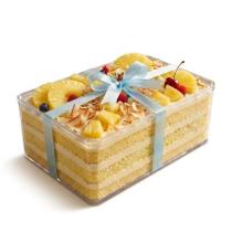 Kit 2 Cake Box Caixa Com Tampa Multiuso Acrílico Transparente Sobremesa Kit 2 Cake Box Caixa Com Tampa Multiuso Acrílico Transparente Sobremesa