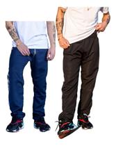 Kit 2 Calça Adulto Masc Tactel 1 Bolso Caminhada Inverno 076