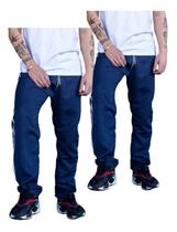 Kit 2 Calça Adulto Masc Tactel 1 Bolso Caminhada Inverno 076