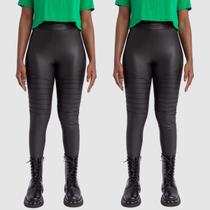 Kit 2 Calça Feminina Cirre Cintura Alta Inveno Elegante Kit 2 Calça Feminina Cirre Cintura Alta Inveno Elegante