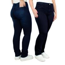 kit 2 Calça Jeans Feminina Com Lycra