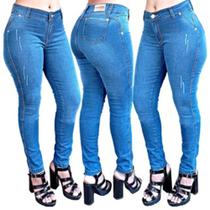 Kit 2 Calça Jeans Feminina Lycra Cores Qualidade Kit 2 Calça Jeans Feminina Lycra Cores Qualidade